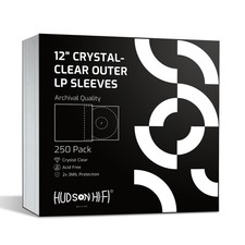 New Vinyl Record Outer Sleeve Covers - 250 Pack - Premium Crystal Clear Sleev...