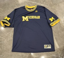 VTG Vintage Nike Team Sports Michigan Wolverine Warm Up Jersey XL RARE
