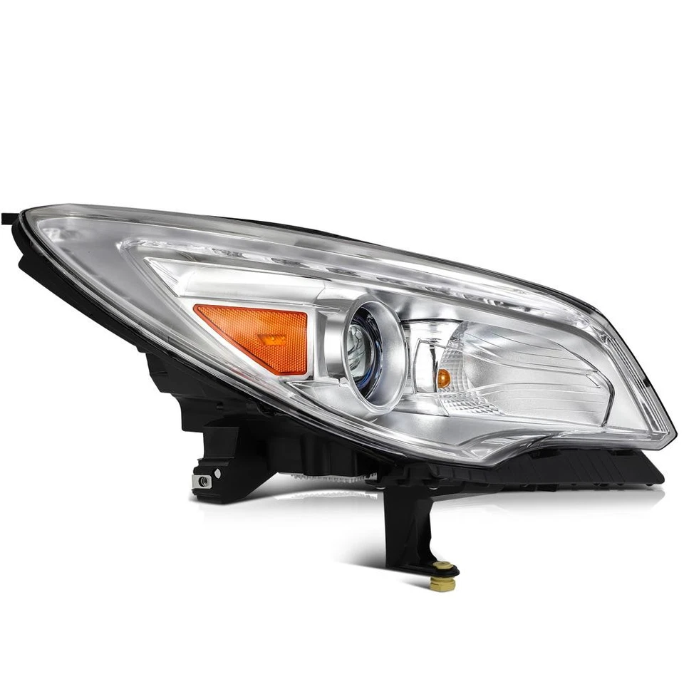 Front Right Headlight Assembly Fits 2013-2017 Buick Enclave Chrome Housing - Imagem 4 de 4