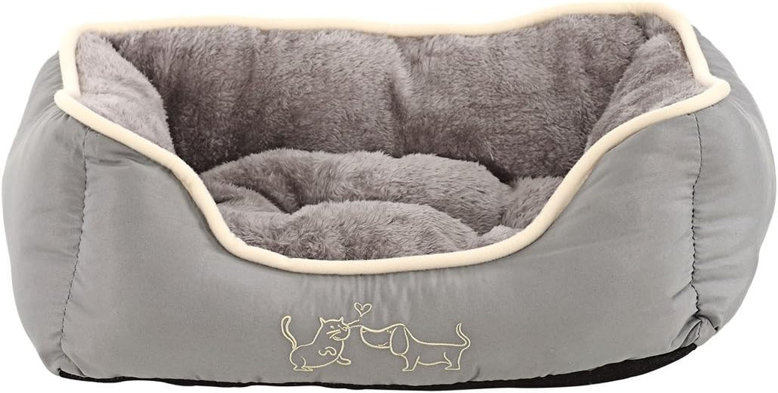 Cuccia per Cani E Gatti Sammy, Ca. 61 X 48 X 18 Cm, Poliestere, Grigio