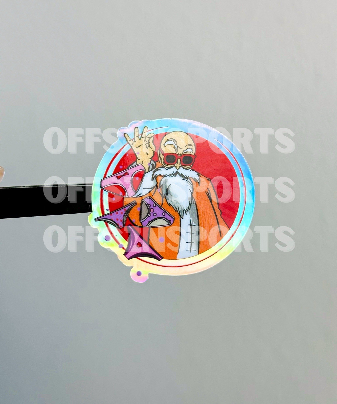 Dragon Ball Z Master Roshi Sticker Laptop Waterbottle Kindle