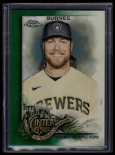 2022 Topps Allen & Ginter Chrome #31 Corbin Burnes Blue Refractor #/150