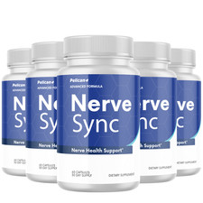 Nerve Sync- Brain  Nerve Support- 5 Bottles- 300 Capsules