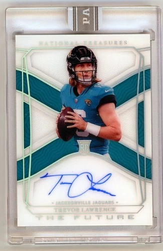 2021 Panini National Treasures Trevor Lawrence RC The Future White Box Auto 1/1