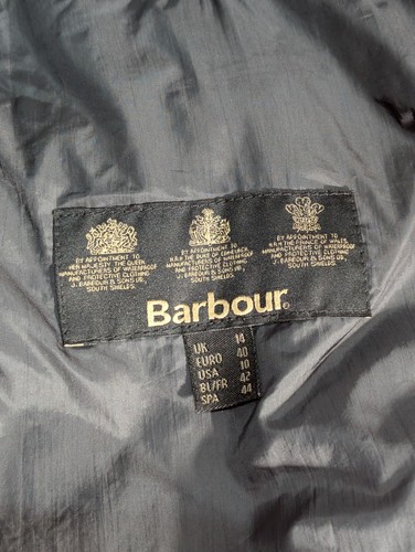 Barbour Women’s Cavalry Diamond Quilted Jacket - Black - UK 14 - Picture 7 of 9