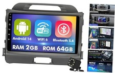 9 Inch IPS Touchscreen Android 14 Car Stereo for KIA Sportage 3 2010-2016 with
