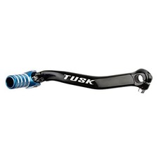 Folding Shift Lever 10mm Longer Black/Blue Tip Compatible with Yamaha TTR