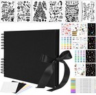 New Listing80 Pages Scrapbook Album with 10 Metallic Markers,Craft Paper Photo Album