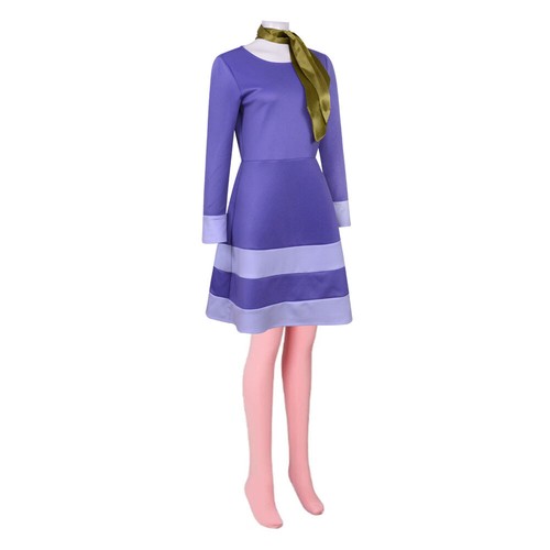 Scooby Doo Where Are You Daphne Blake Cosplay Costume Dress Outfit - Picture 5 of 7