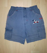 Shorts Jungen Sommerhose Disney Mickey C&A Gr. 86 Cargohose Baumwolle Jeansnähte