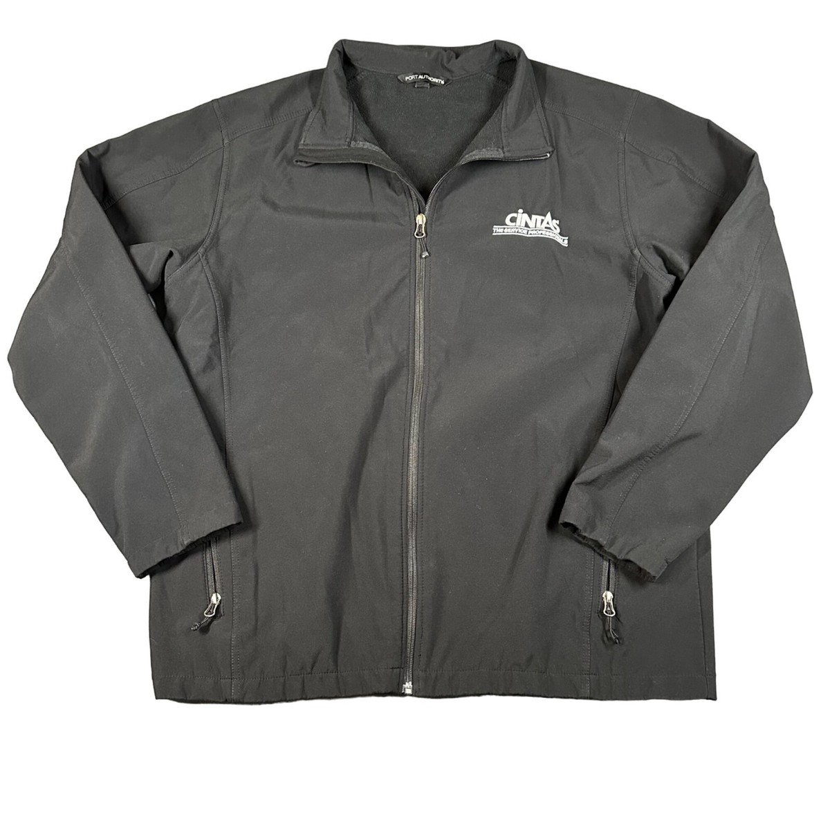 Port Authority Mens XL Black Cintas Full Zip Windbreaker Jacket
