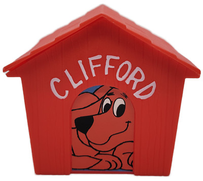 Subway Kids Pak Toy 2000 Scholastic Clifford the Big Red Dog Doghouse Keeper