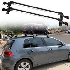 Bare Roof Rack Crossbars Luggage Box Cargo Bike Carriers For VW Golf MK4 MK5 MK6