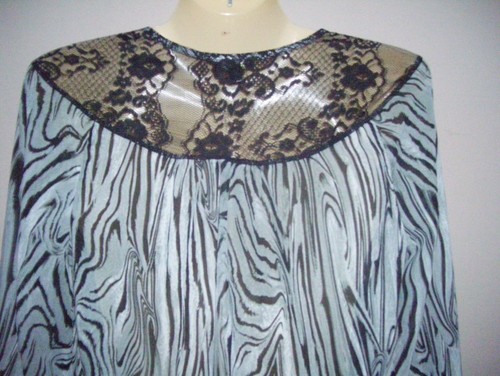 Lily White Womens Size S Multi-Color Button Down Blouse Zebra Print Hi-Lo Hem - Picture 7 of 9