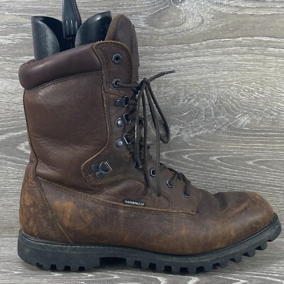 Browning 30203 Brown Leather Waterproof Hunting Hiking Combat Boots Mens 