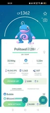 Pokemon Shiny Politoed ( Poliwag Evolution ) Go