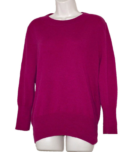 Neman Marcus Cashmere raspberry Pink Women Pullover Size: XL
