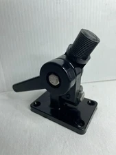 Marine Radio Antenna Bracket Black Nylon Boat Ratchet Mount Stereo