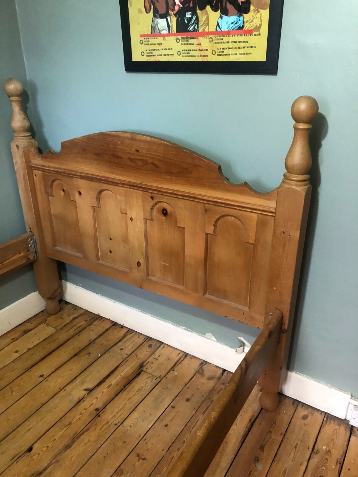 solid pine double bed frame eBay