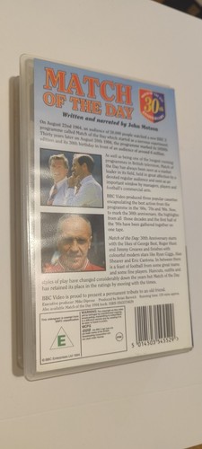 VHS Football video tapes Rangers Chelsea Aston Villa England Match of the Day - 第 32/66 張圖片