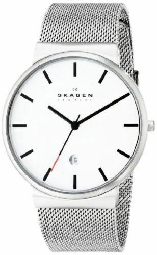 Skagen Men's SKW6052 Ancher Stainless Steel Watch With Mesh Band
