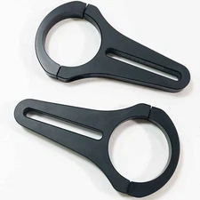 Clamp on Slotted Mirror LED Mount Brackets 2" Round Tube Roll Cage UTV Sand Rail