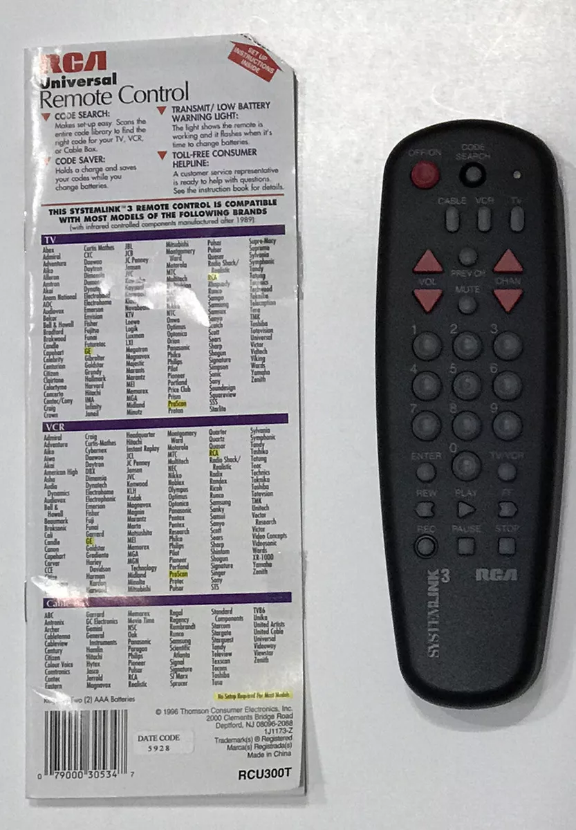 3-Device Universal Remote Control