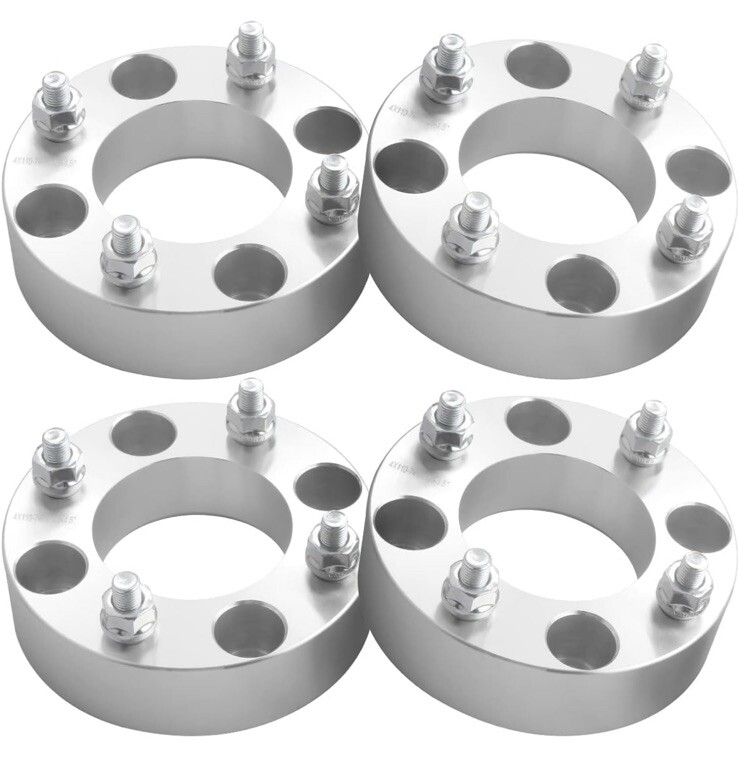4Pcs 1.5" ATV 4/110 10x1.25 Studs Wheel Spacers Silver For Honda Suzuki