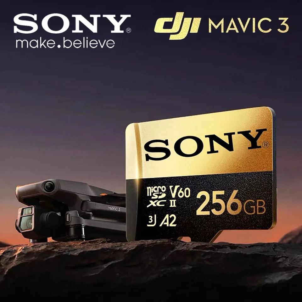3点一括　SONY マイクロSDXC 1TB UHS-II U3 V60 A2 SONY Micro SD Card V60 U3 A2 1TB 512GB 256GB HighSpeed TF