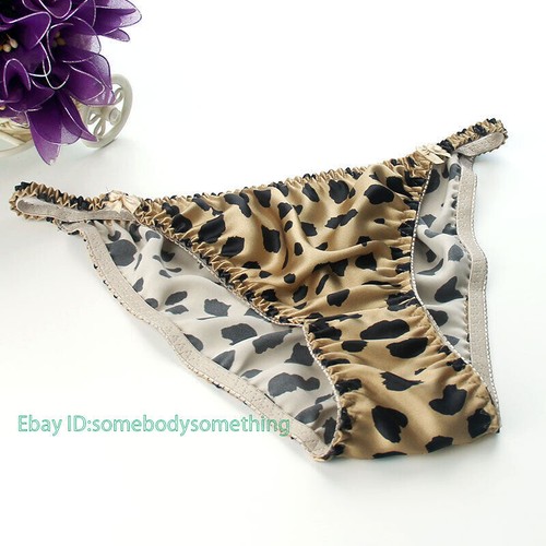 2 pares de bikinis 100 % seda ropa interior para hombre mujer bragas playa bragas al aceite brillantes - Imagen 12 de 39