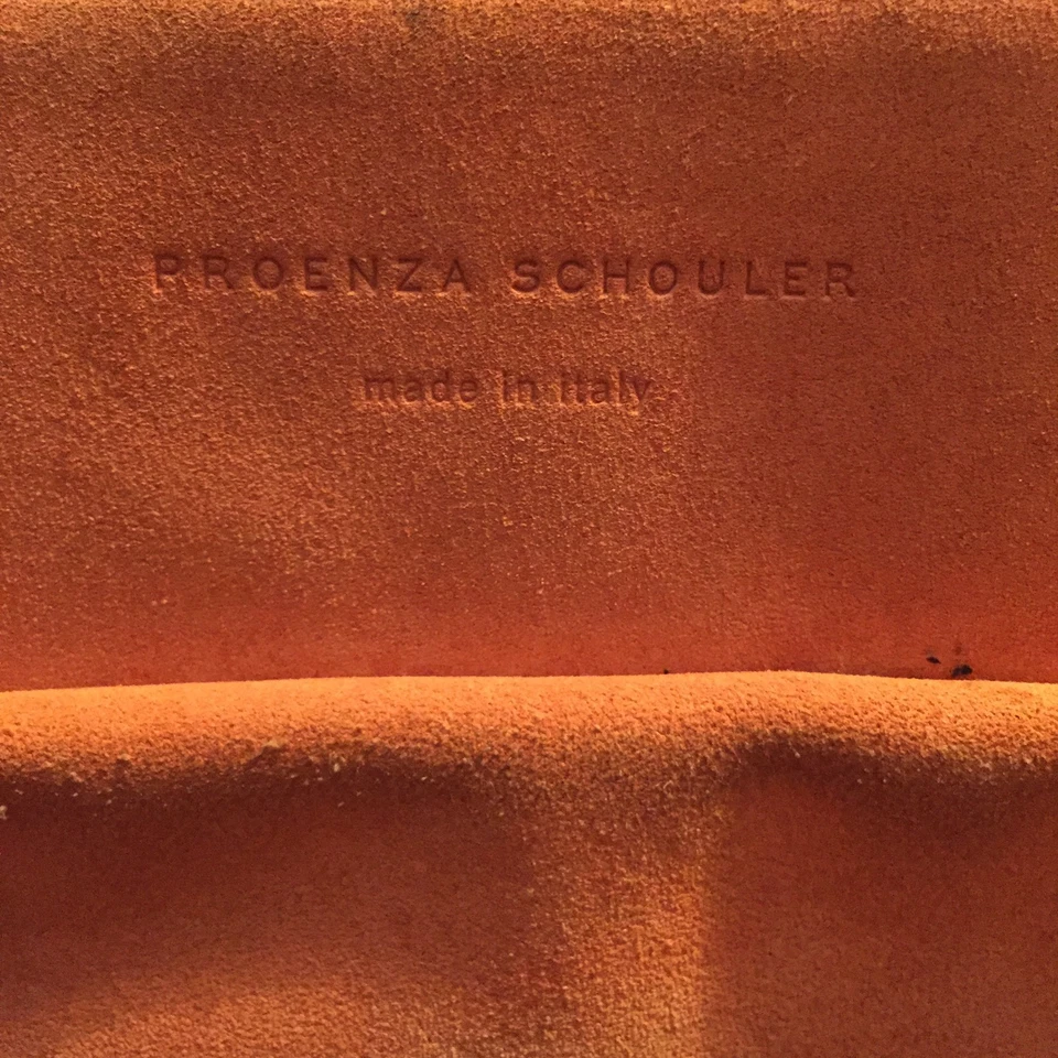 CARTERA PROENZA SCHOULER PS1 grande naranja gamuza auténtica pre-amada $1785 Foto 2 de 4