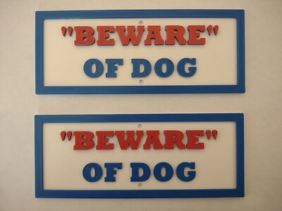 2  Beware of Dog Outdoor Signs, FREE Shipping