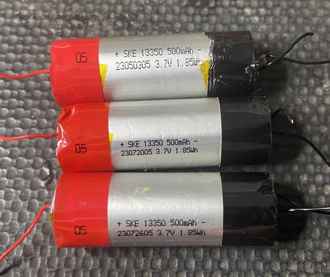 3 x Rechargeable Li-Ion battery 3.7v 13350 500mAh | eBay