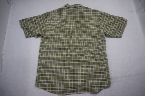 ExOfficio Fishing Button Up Shirt Plaid Thin Short Sleeve Mens Size Medium - Picture 8 of 10