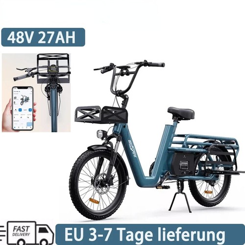 Onesport OT01 650W Electric Bike 48V 27Ah E-bike 20 Inch Cargo Fatbike