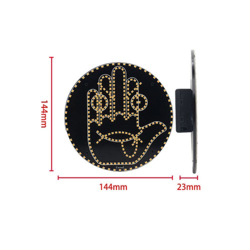 Funny Facial Expression Light Car Accessories Warning LED Lamp W/ Remote Control - Picture 3 of 11
