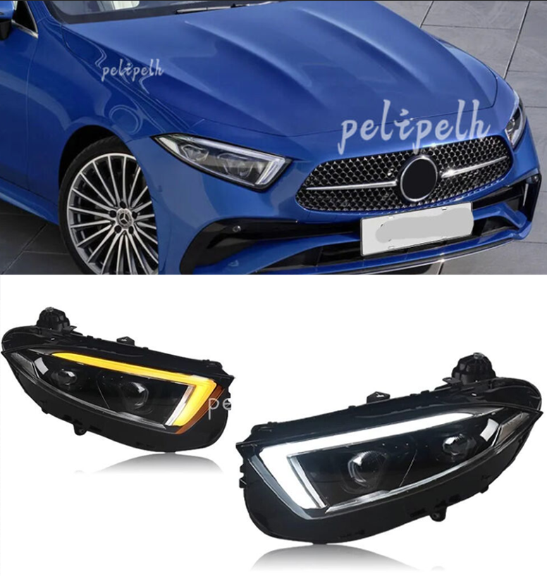 Front DRL Turn Signal Lamps Full LED Headlight For Benz CLS C257
