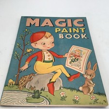 Children  s Paintless Paint Book 1944 Magic Paint Book UNUSED