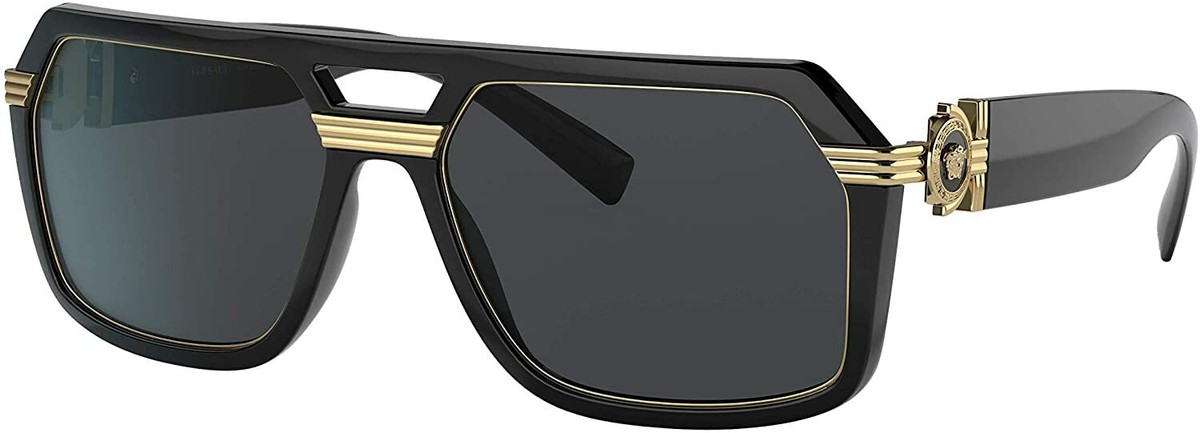 Versace 4399 Unisex Sunglasses just in time for sunglasses season! Versace Sunglasses VE4399 GB1/87 Black Dark Grey | eBay main image 3