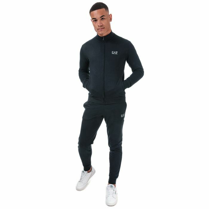 ea7 tracksuit navy blue
