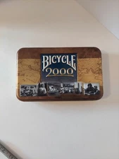 Bicycle Millennium 2000 Collectible Tin And Two Decks Playing Cards