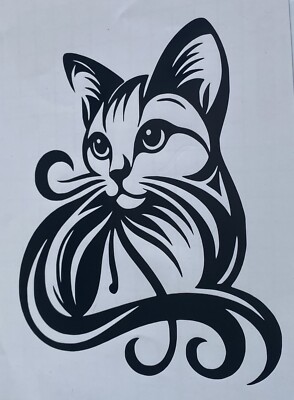 1x Katze Kätzchen Vinyl Aufkleber Abziehbild Auto Grafik Van Fenster Camper 5x6 Zoll