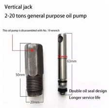 1Set Double Pump 2- 20 Tons Jack Oil Pump Cylinder Pump Piston Oil Seal 11*20
