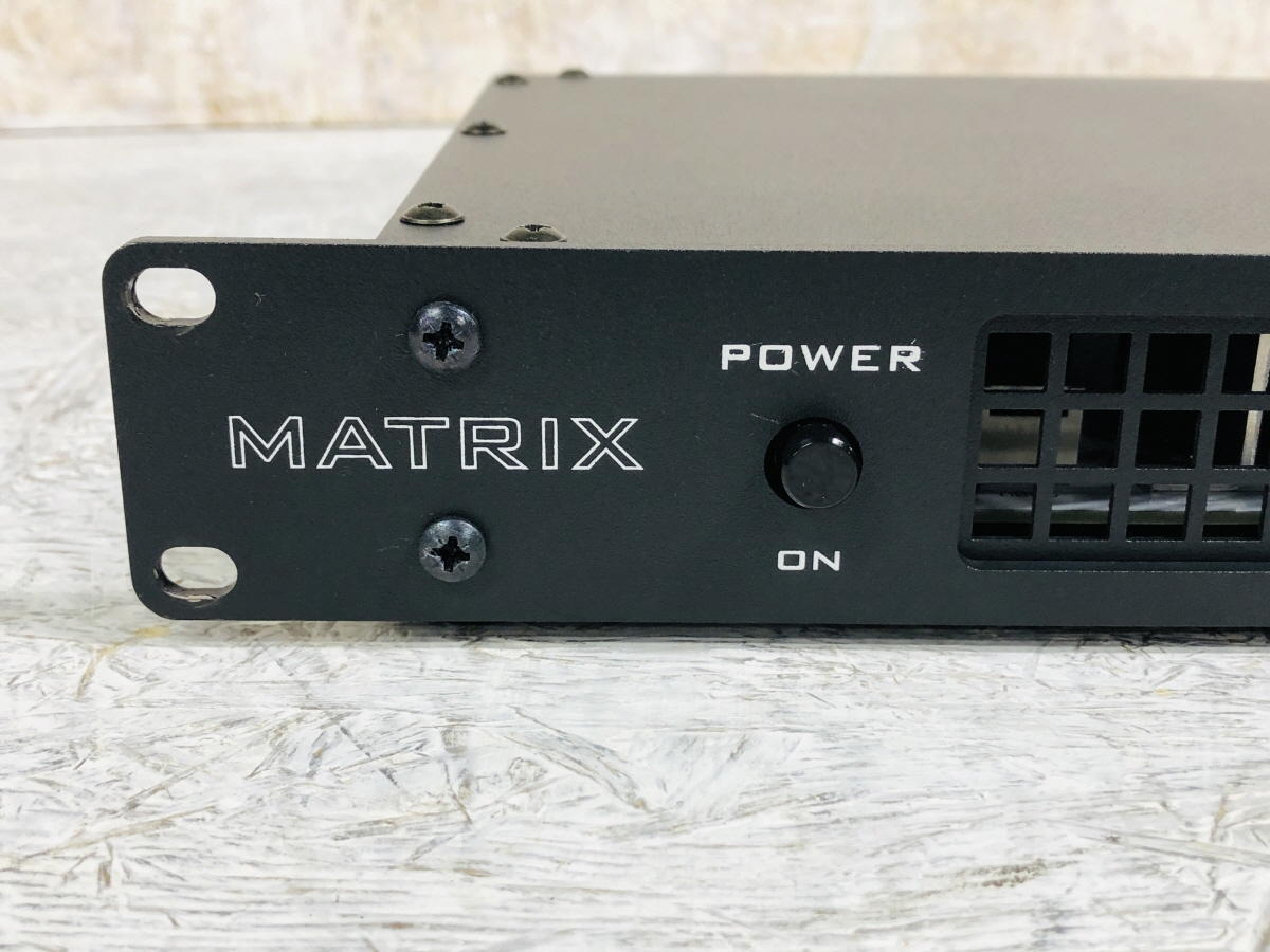 ジャンク】MATRIX GT1000FX 2U パワーアンプ