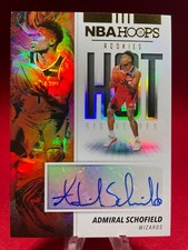 2019-20 Panini NBA Hoops ADMIRAL SCHOFIELD 🔥 Hot Signatures Rookie HR-ASH