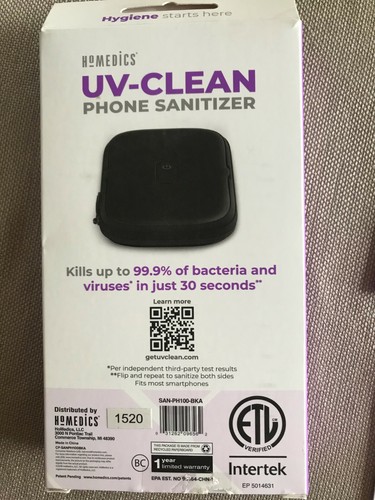 HoMedics UV-Clean Portable Phone Sanitizer, Kills 99.9% Bacteria - 第 7/7 張圖片