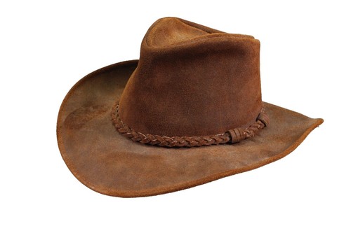 Minnetonka Unisex Brown The Fold Up Hat / Size- Large Minnetonka Unisex Fold Up Hat Flat Brimmed Cowboy Hat Brown  main image 4