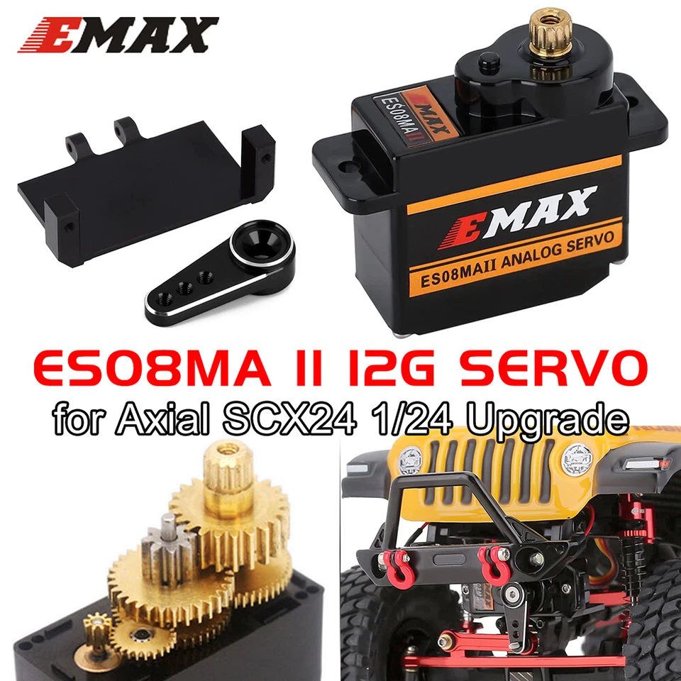 Emax ES08MA II Servo 12g 15T Metal Gear Analog Servo for RC Car Axial SCX24 - Image 4 of 4