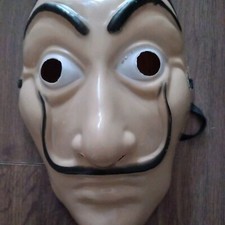 Villian Cosplay dali salverdore Fancydress Stag  Mask Masquerade money heist 