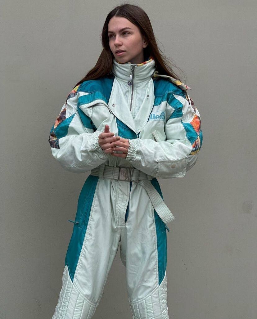 Vintage Retro Ellesse 80s 90s Ski Suit Skisuit Snowsuit Wear Vintage Retro Ellesse 80s 90s Ski Suit Skisuit Snowsuit Wear